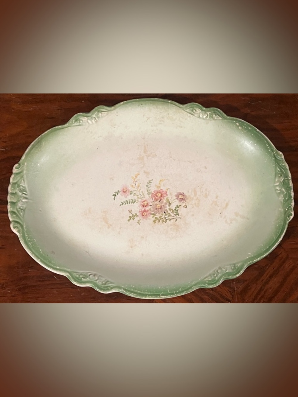 Vintage Homer Laughlin Virginia Rose Plate 13”